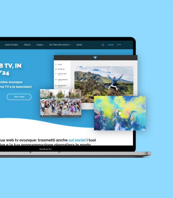 Sviluppo sito web per la piattaforma di video streaming WimTV