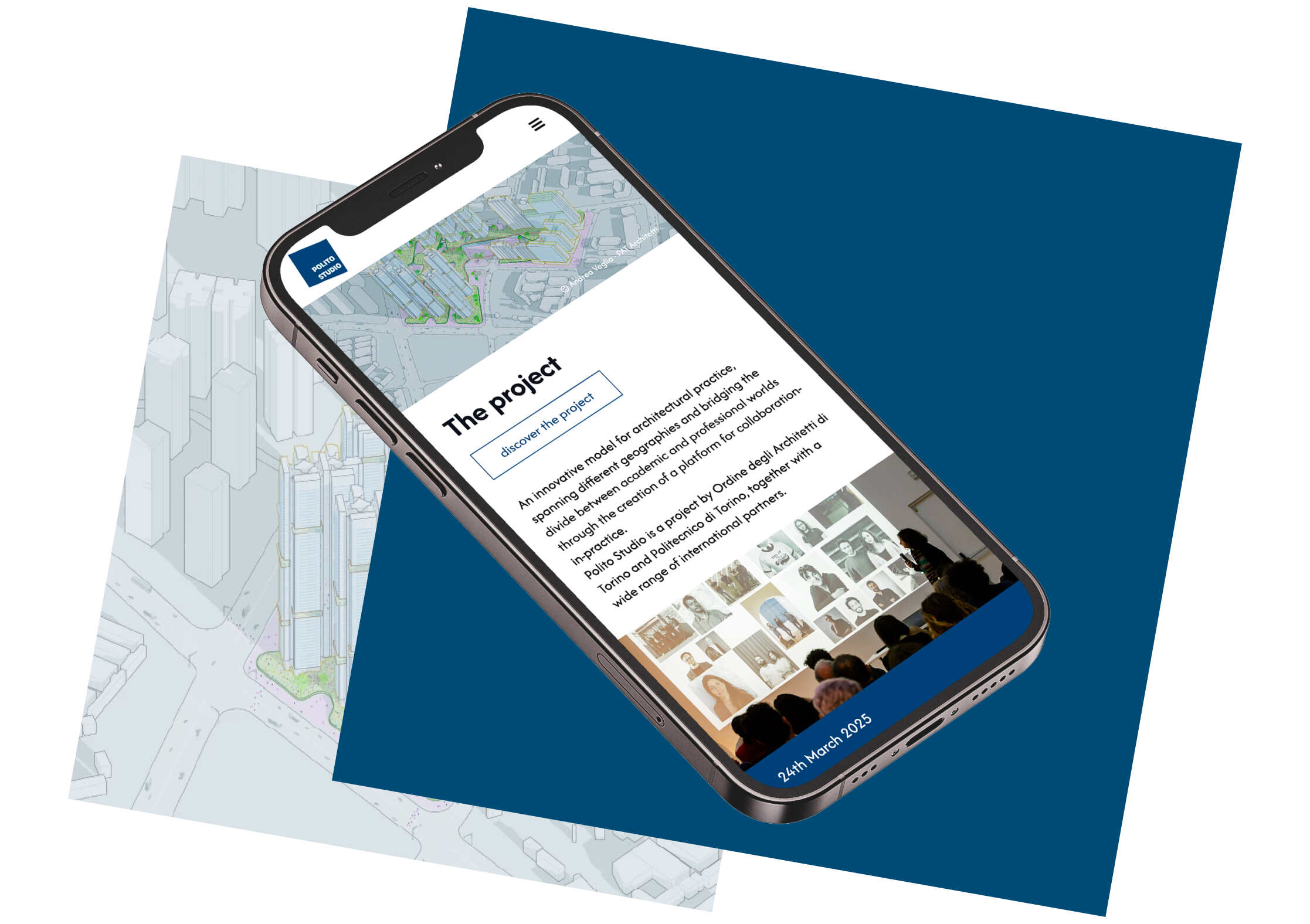 anteprima del sito Polito Studio da dispositivo mobile