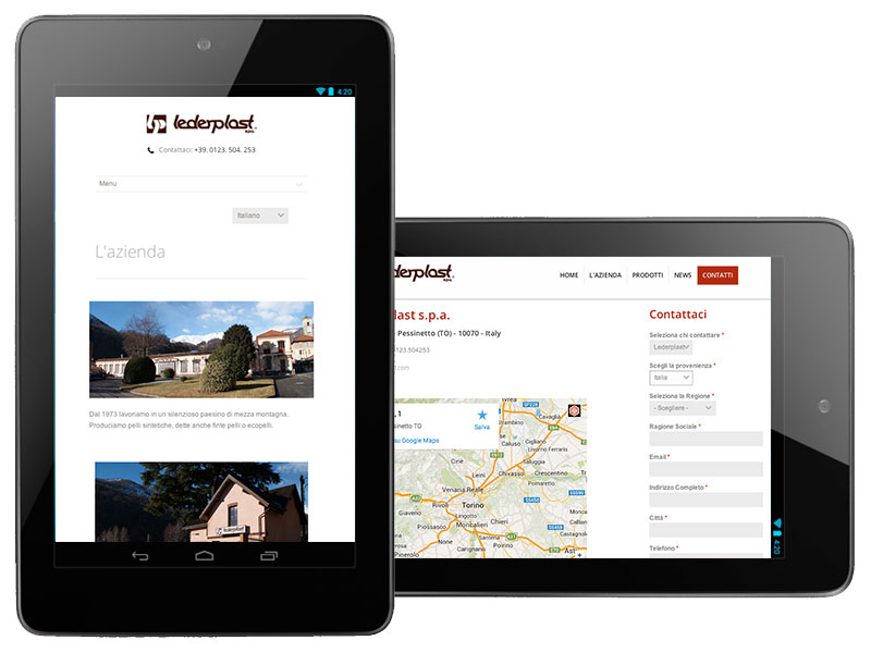 Lederplast sito responsive