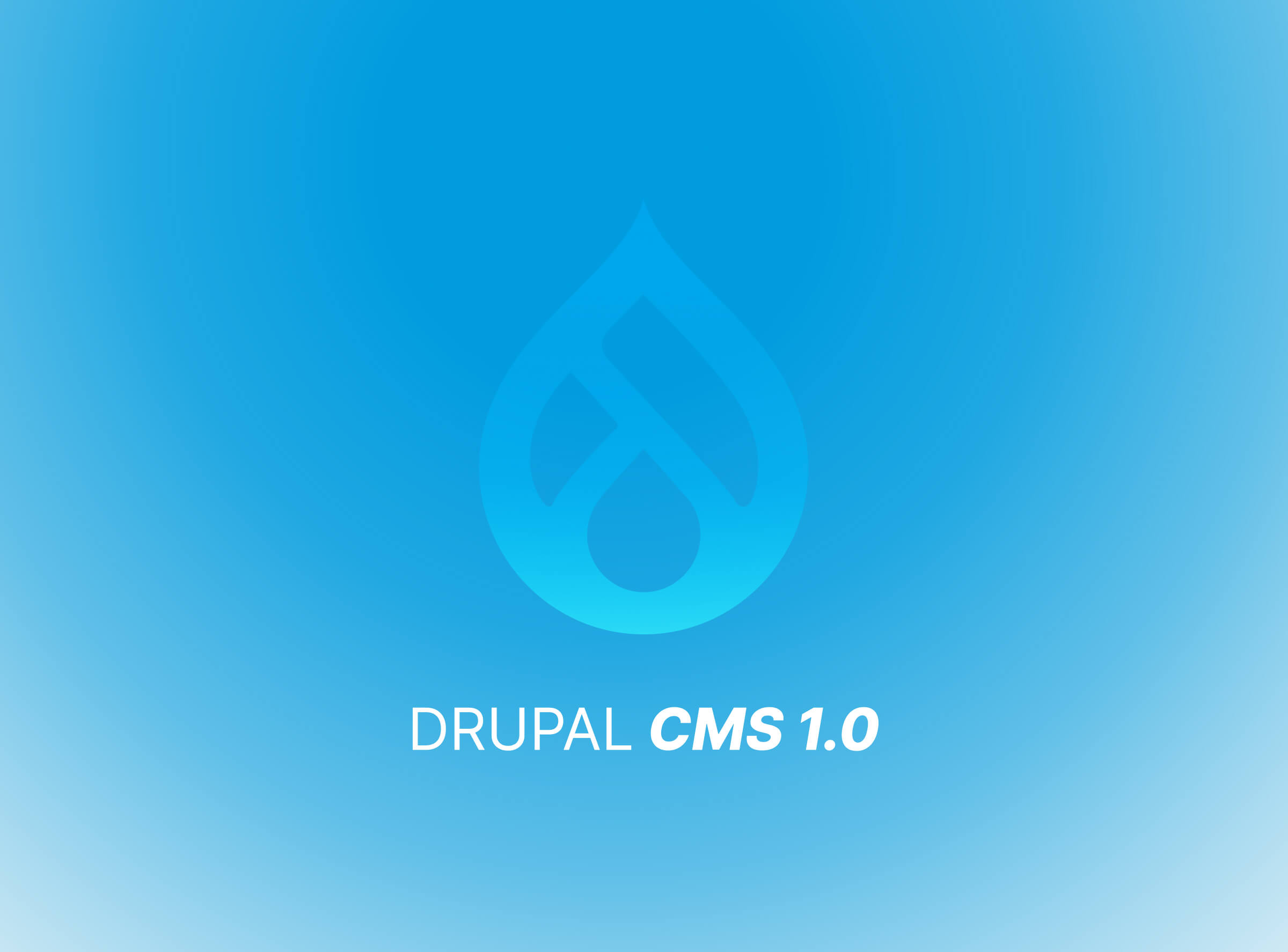 Goccia drupal con titolo news