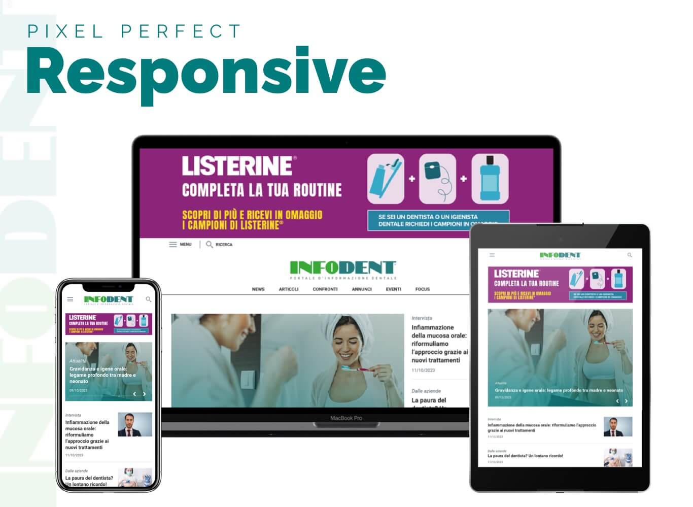 INFODENT 
 responsive web site