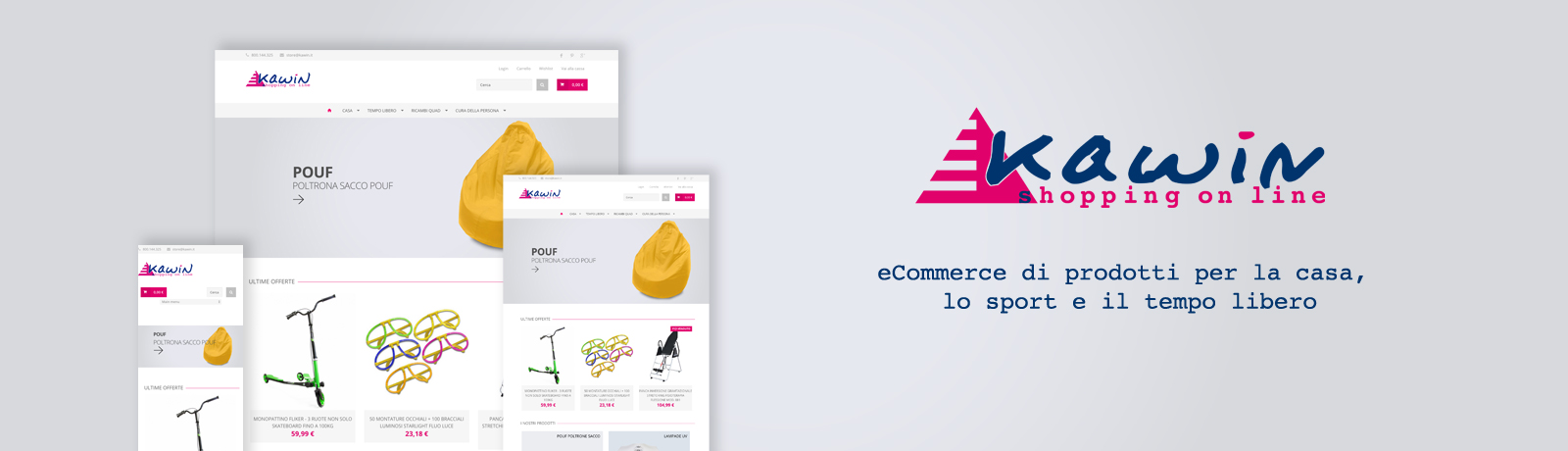 New eCommerce site for household and leisure products