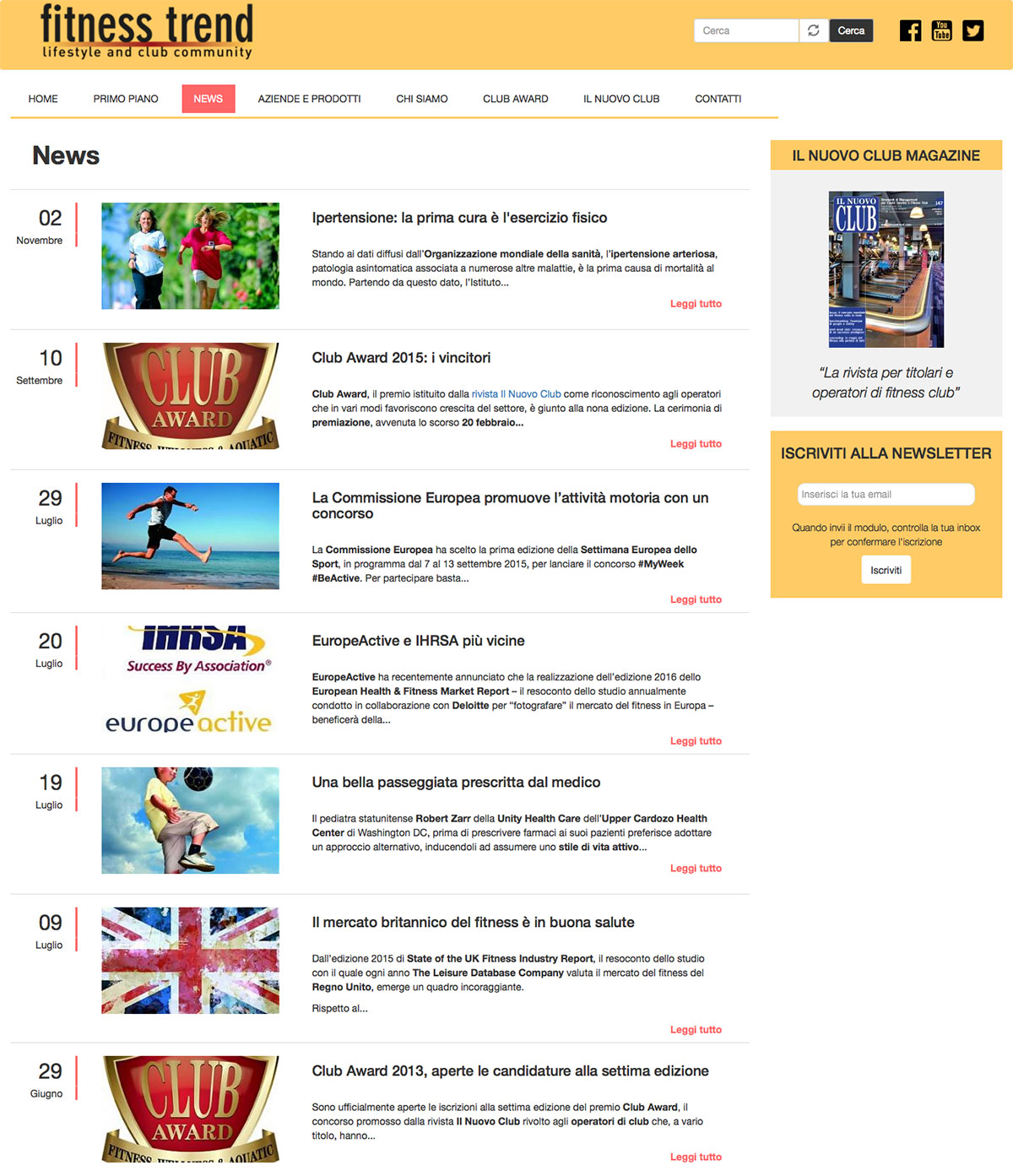 Pagina news Fitness Trend Pagina news Fitness Trend