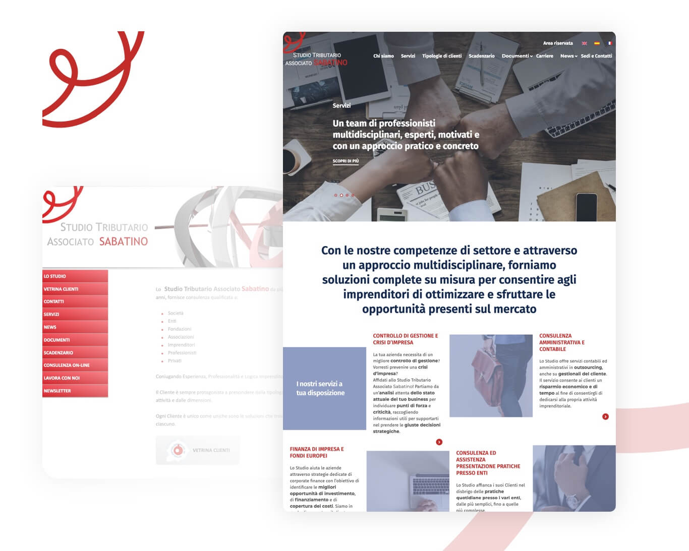 Studio Sabatino sito screen