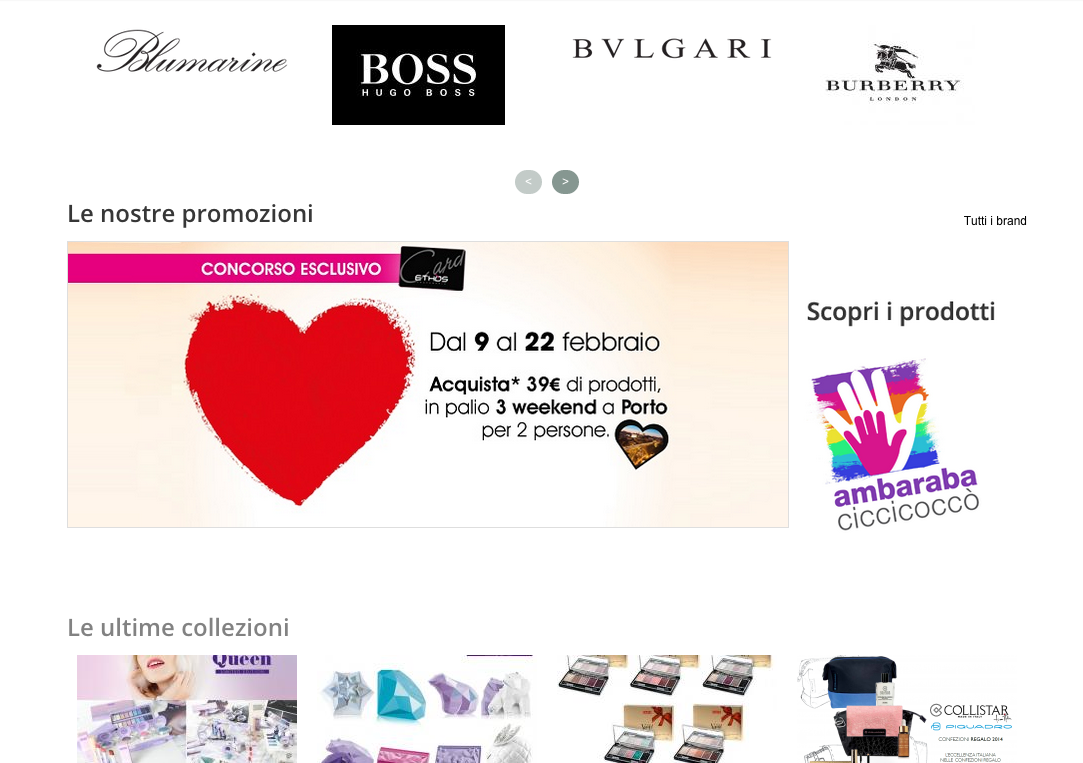 Brand, promozioni e collezioni eCommerce