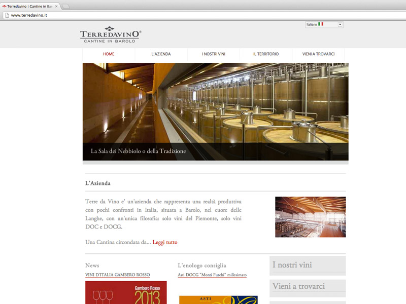 Terredavino home page