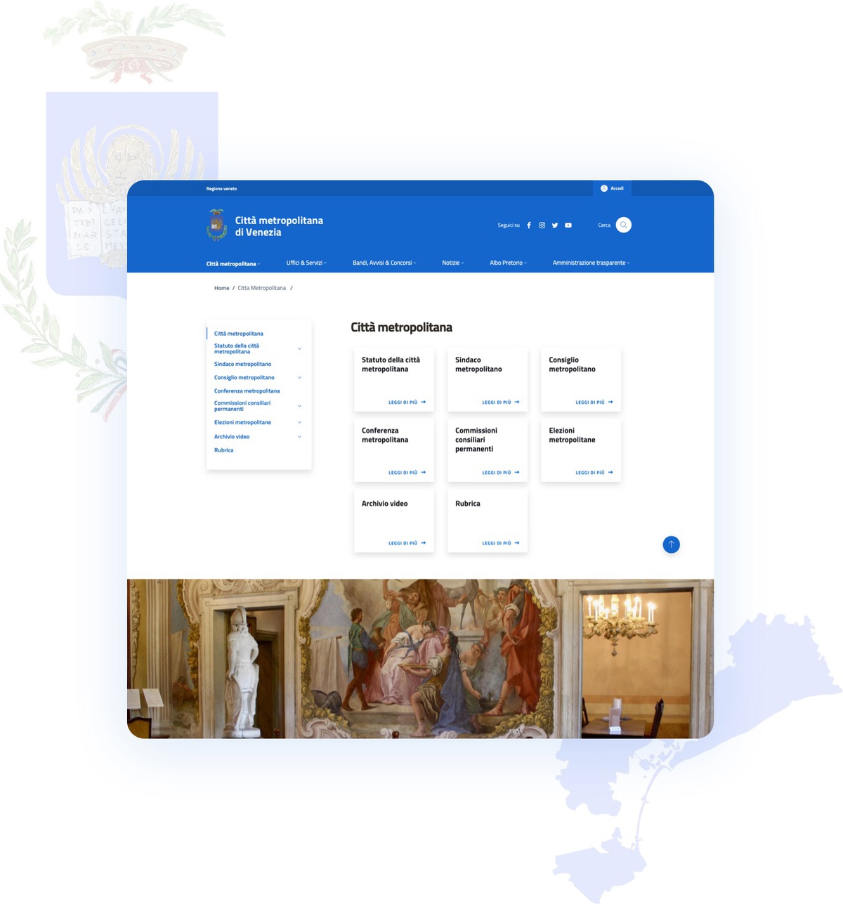 Città di Venezia sito e pagine