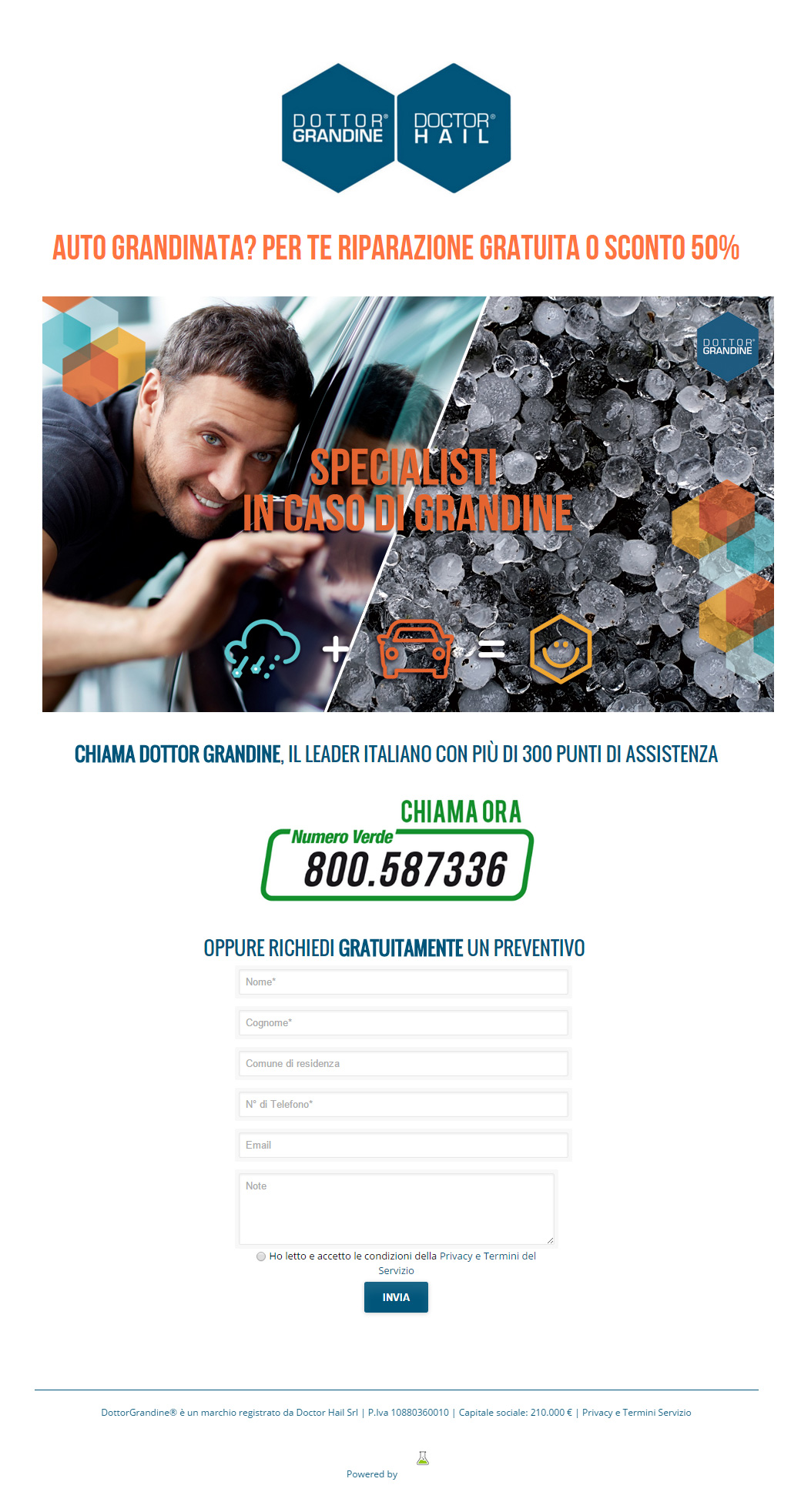 Pagina contatti Dottor Grandine Pagina contatti Dottor Grandine
