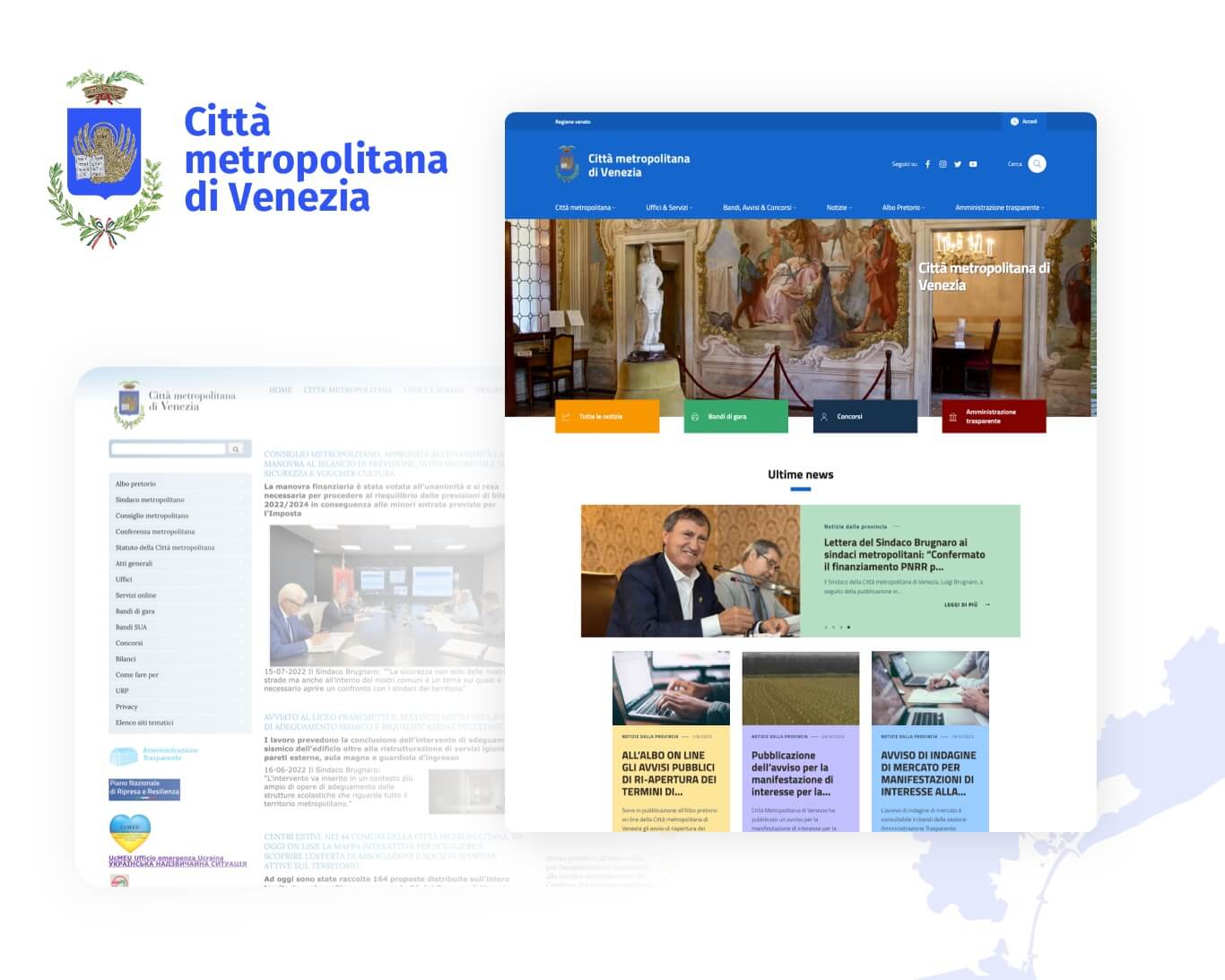 Città Metropolitana di Venezia screen sito