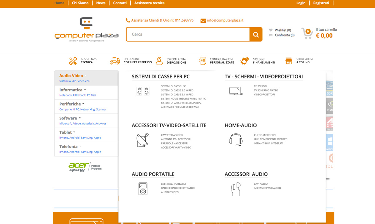Ecommerce Elettronica e Informatica Computer plaza