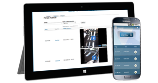 Un telefono e un tablet presetano l'app Dottor Grandine