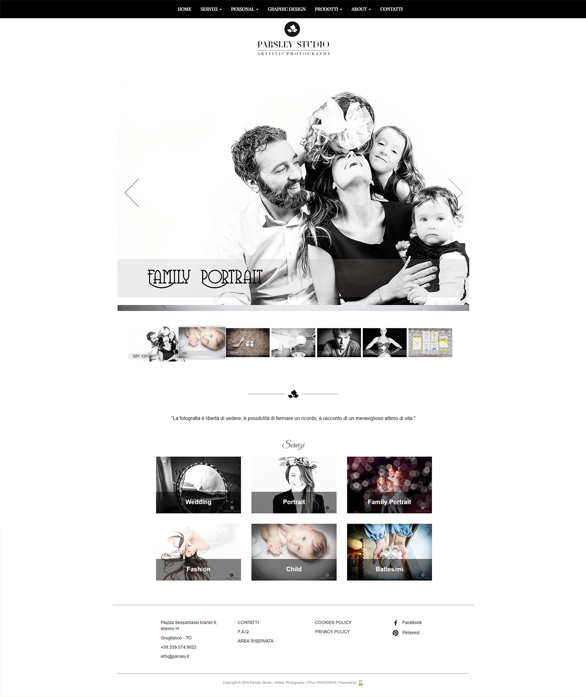 Parsley website homepage Parsley website homepage