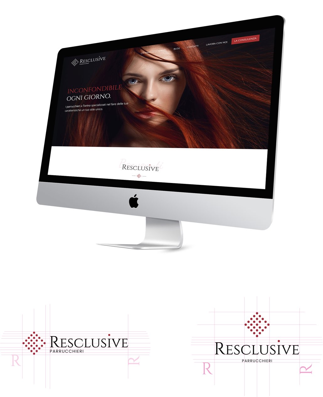 Rebranding e sviluppo nuovo sito web per Resclusive Parrucchieri