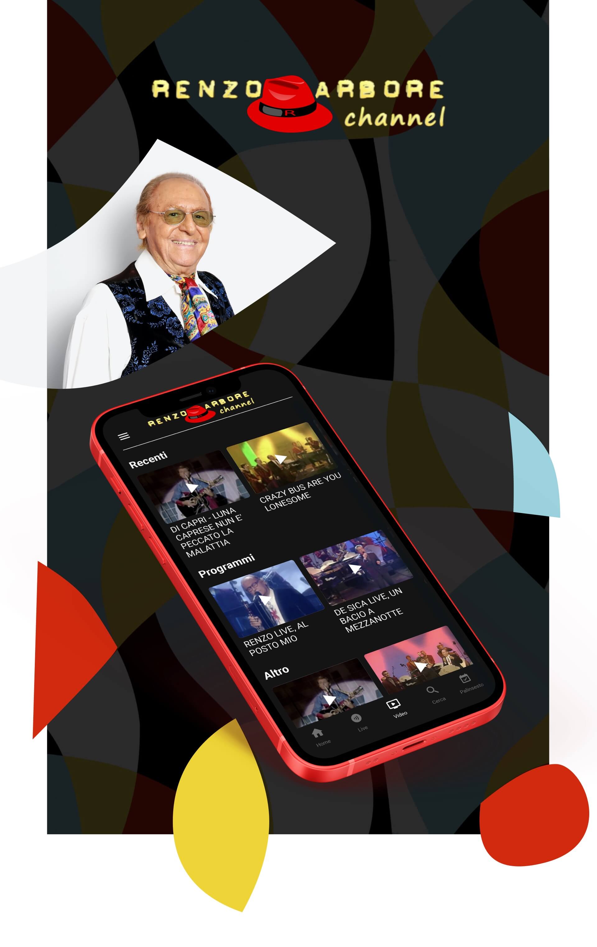 Renzo Arbore Channel, la nuova mobile video streaming app