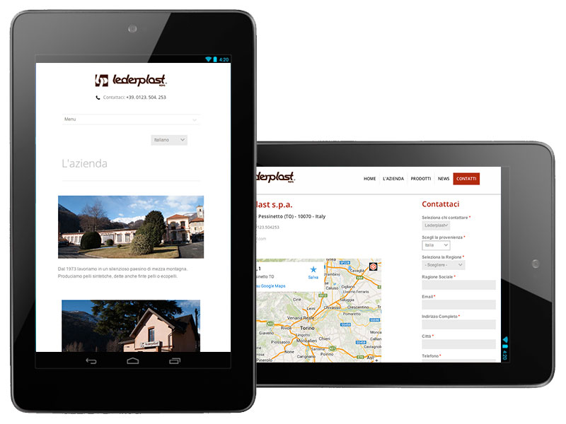 Responsive layout tablet