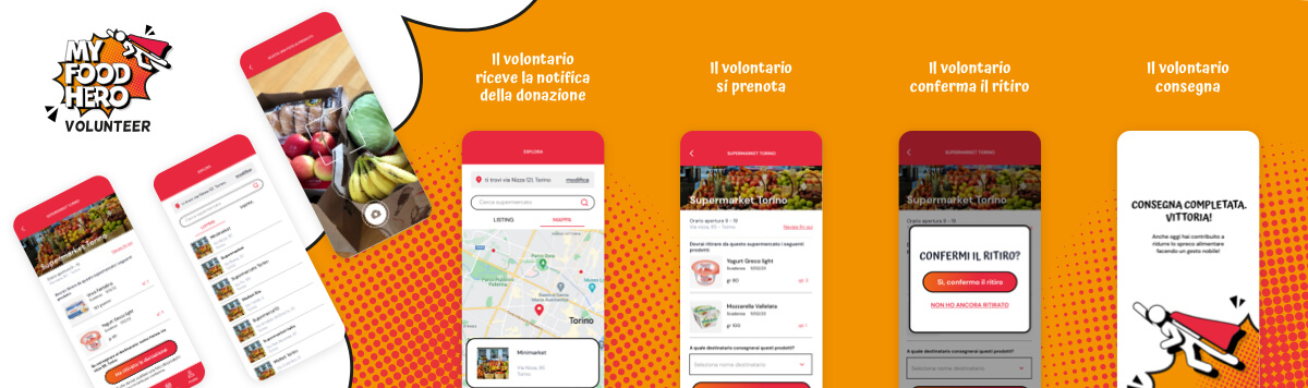 illustrazione delle varie funzionalità di my food hero store
