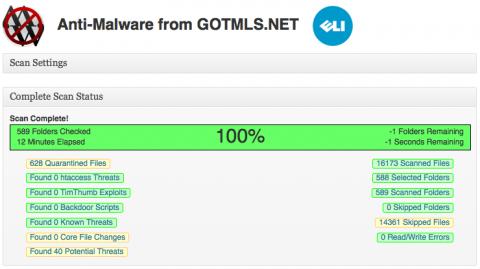 GOTLMS scansione avvenuta con successo