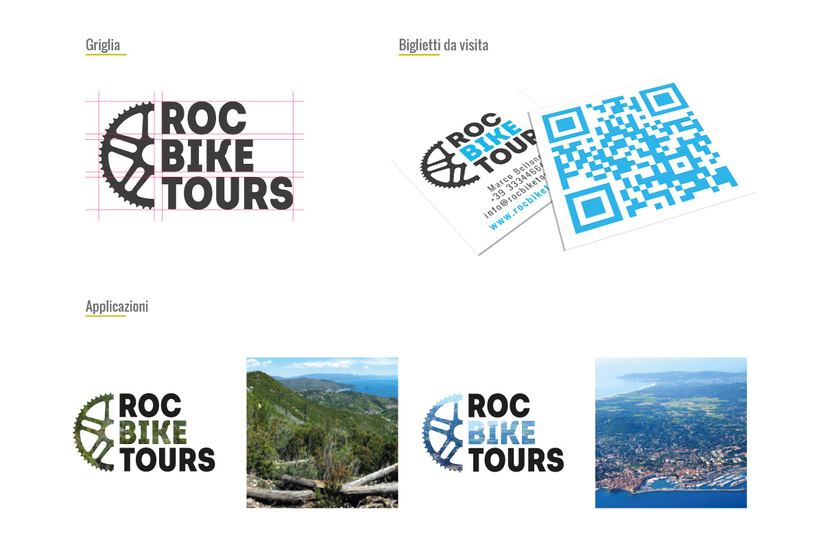 Progettazione grafica logo Roc Bike Tours