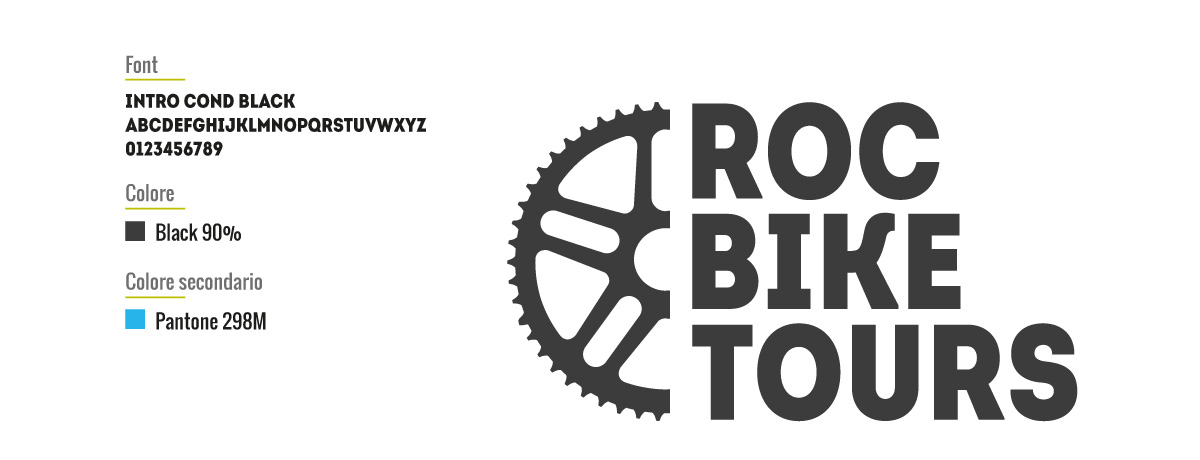 Progettazione grafica logo Roc Bike Tours