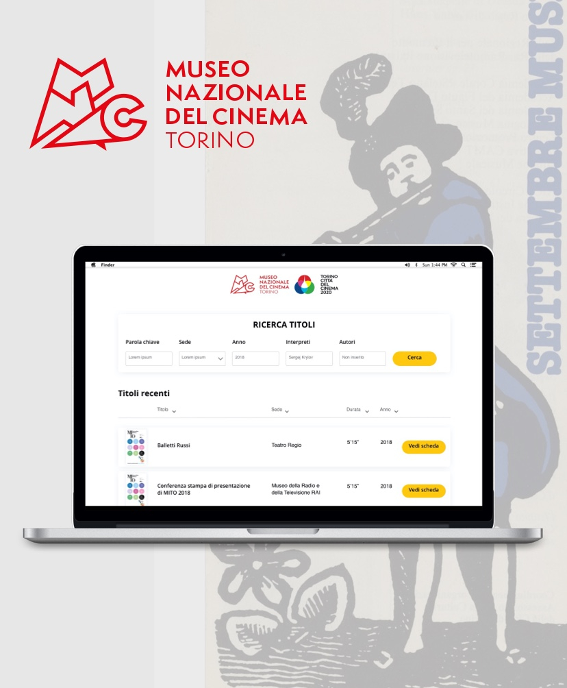 Sviluppo web application in Drupal per consultare l’archivio digitale del Museo Nazionale del Cinema