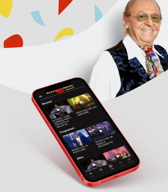 Renzo Arbore Channel, the new mobile video streaming app