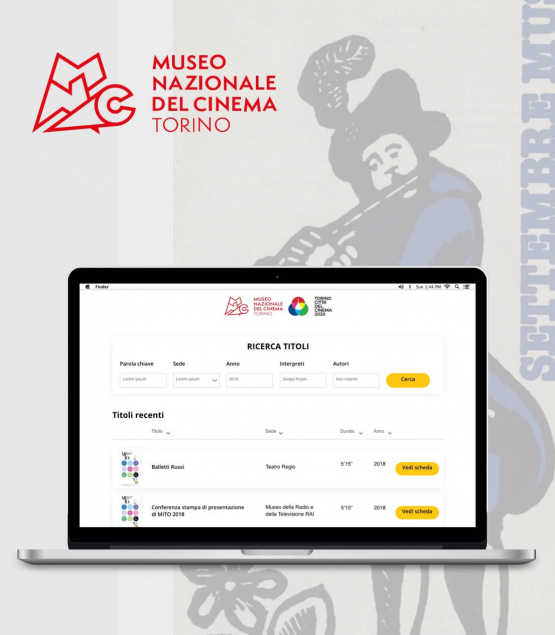 Sviluppo web application in Drupal per consultare l’archivio digitale del Museo Nazionale del Cinema