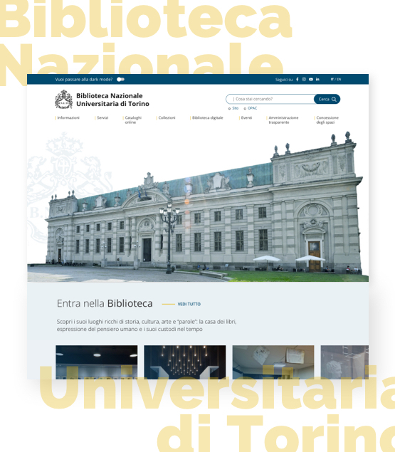 The new website of Biblioteca Nazionale Universitaria di Torino