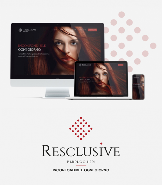 Rebranding and development of the new website for Resclusive Hairdressers
