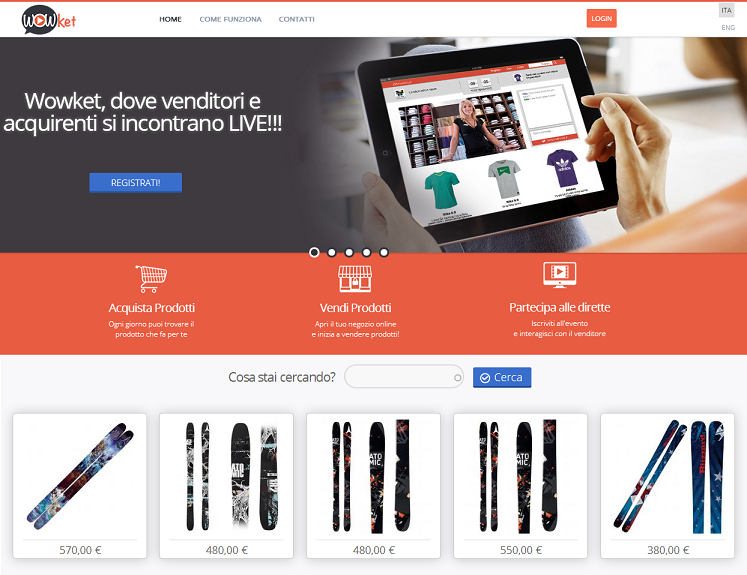 L'e-Commerce in diretta live, ora direttamente dal tuo sito web!